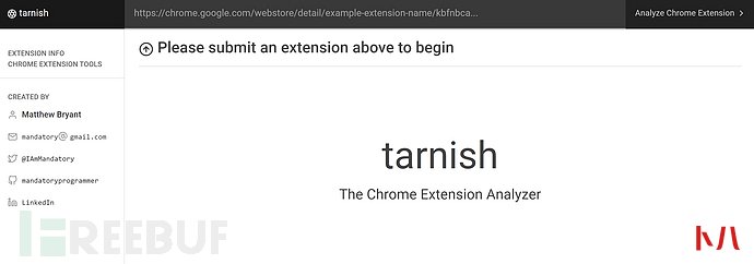 Tarnish：一款针对Chrome扩展的静态安全分析平台